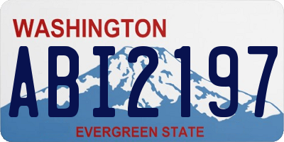 WA license plate ABI2197
