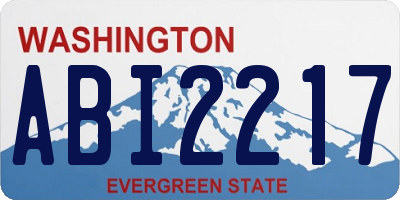 WA license plate ABI2217
