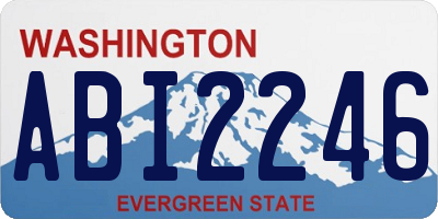 WA license plate ABI2246