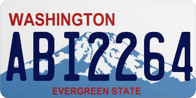 WA license plate ABI2264