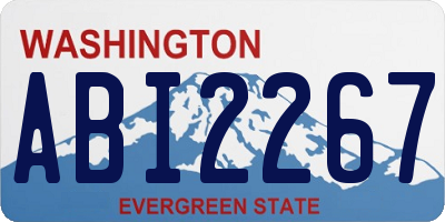 WA license plate ABI2267