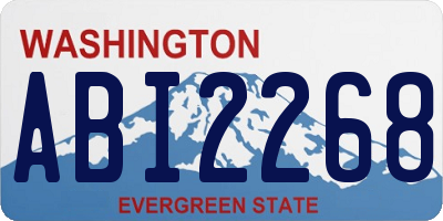 WA license plate ABI2268