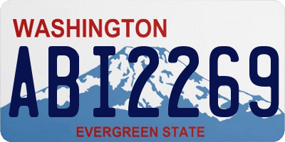 WA license plate ABI2269