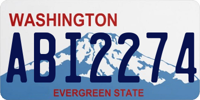 WA license plate ABI2274