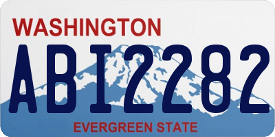 WA license plate ABI2282