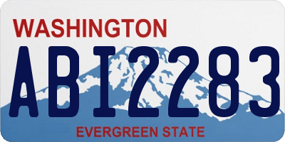 WA license plate ABI2283