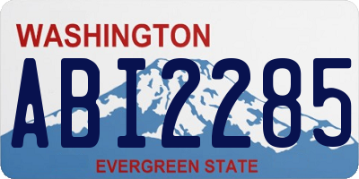 WA license plate ABI2285