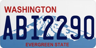 WA license plate ABI2290