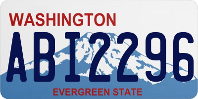 WA license plate ABI2296