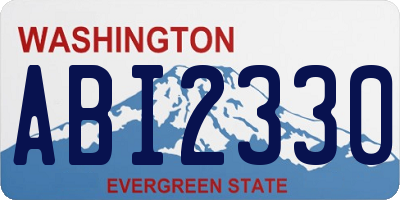 WA license plate ABI2330