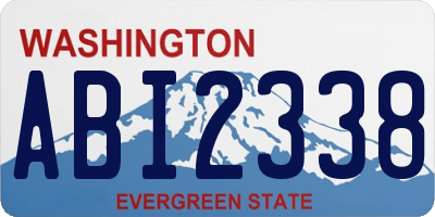 WA license plate ABI2338