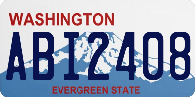 WA license plate ABI2408