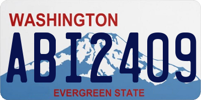 WA license plate ABI2409
