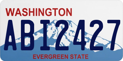 WA license plate ABI2427