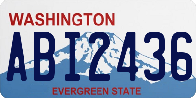 WA license plate ABI2436
