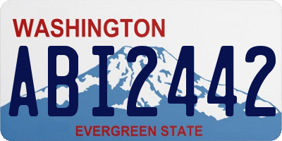 WA license plate ABI2442
