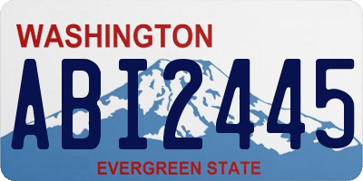 WA license plate ABI2445