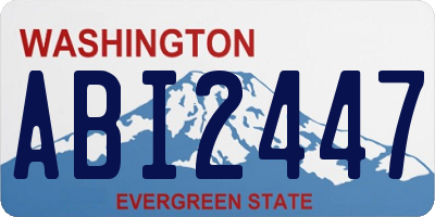 WA license plate ABI2447