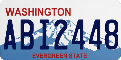 WA license plate ABI2448