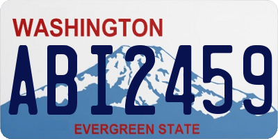 WA license plate ABI2459