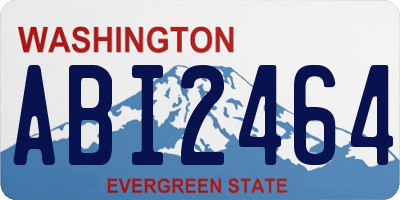 WA license plate ABI2464
