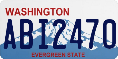 WA license plate ABI2470