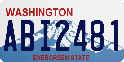 WA license plate ABI2481