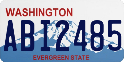 WA license plate ABI2485