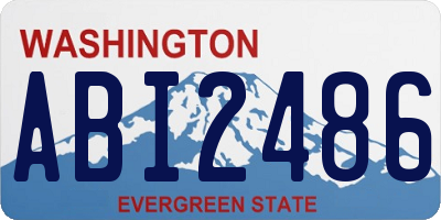 WA license plate ABI2486
