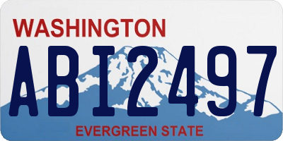 WA license plate ABI2497