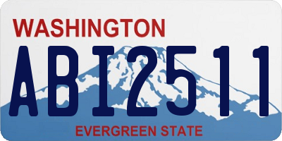 WA license plate ABI2511