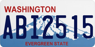 WA license plate ABI2515