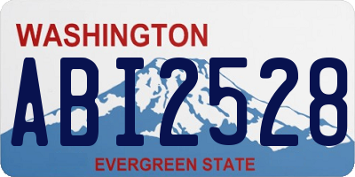 WA license plate ABI2528