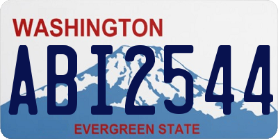WA license plate ABI2544