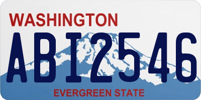 WA license plate ABI2546