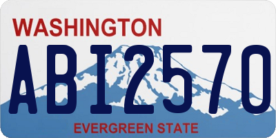 WA license plate ABI2570