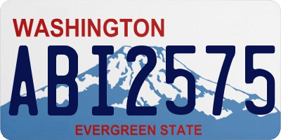 WA license plate ABI2575