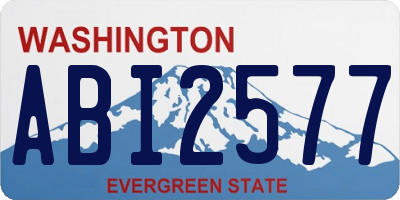 WA license plate ABI2577