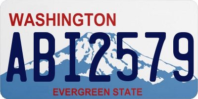 WA license plate ABI2579
