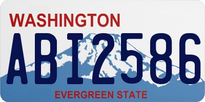 WA license plate ABI2586