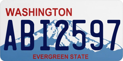 WA license plate ABI2597