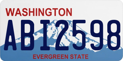 WA license plate ABI2598