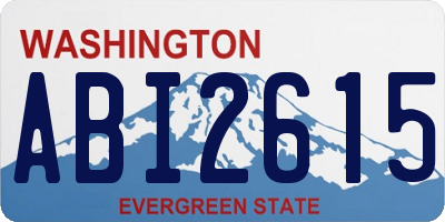 WA license plate ABI2615