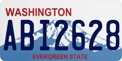 WA license plate ABI2628