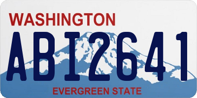 WA license plate ABI2641