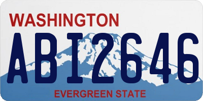 WA license plate ABI2646