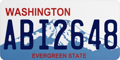 WA license plate ABI2648