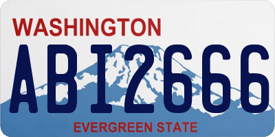 WA license plate ABI2666
