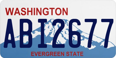 WA license plate ABI2677
