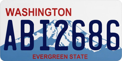 WA license plate ABI2686